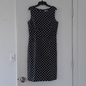merona vintage polka dot cocktail dress size 8